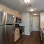 Kitchen in a 2-bedroom apartment at The Legends at Whitney Town Center